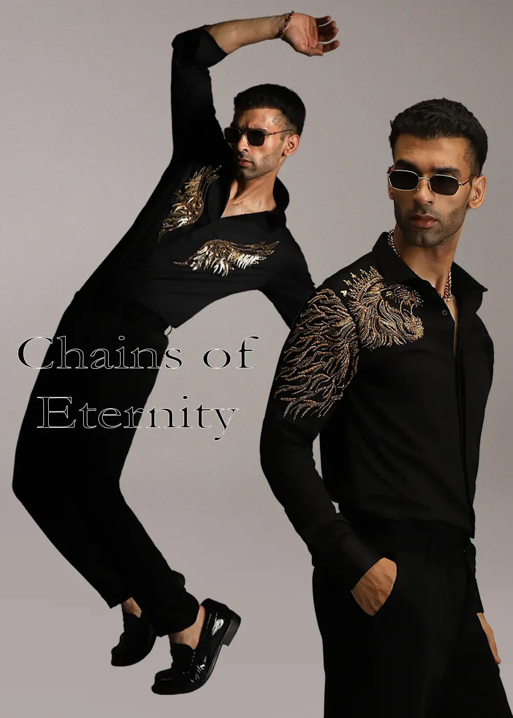 Hand Embroidered designer shirts - Komal Kothari