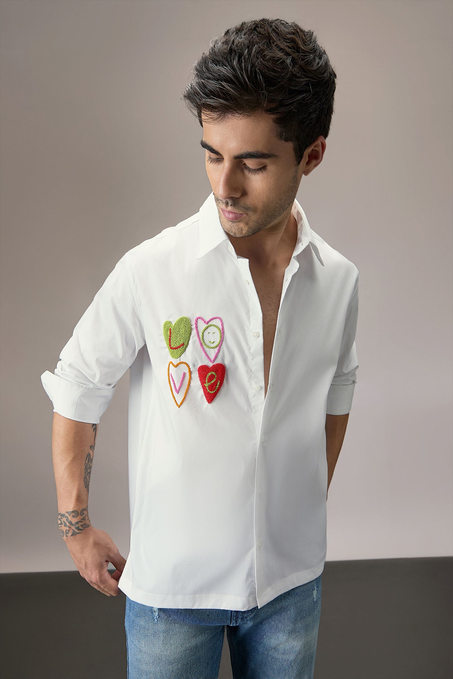mens dress shirt embroidery designs dash and dot
