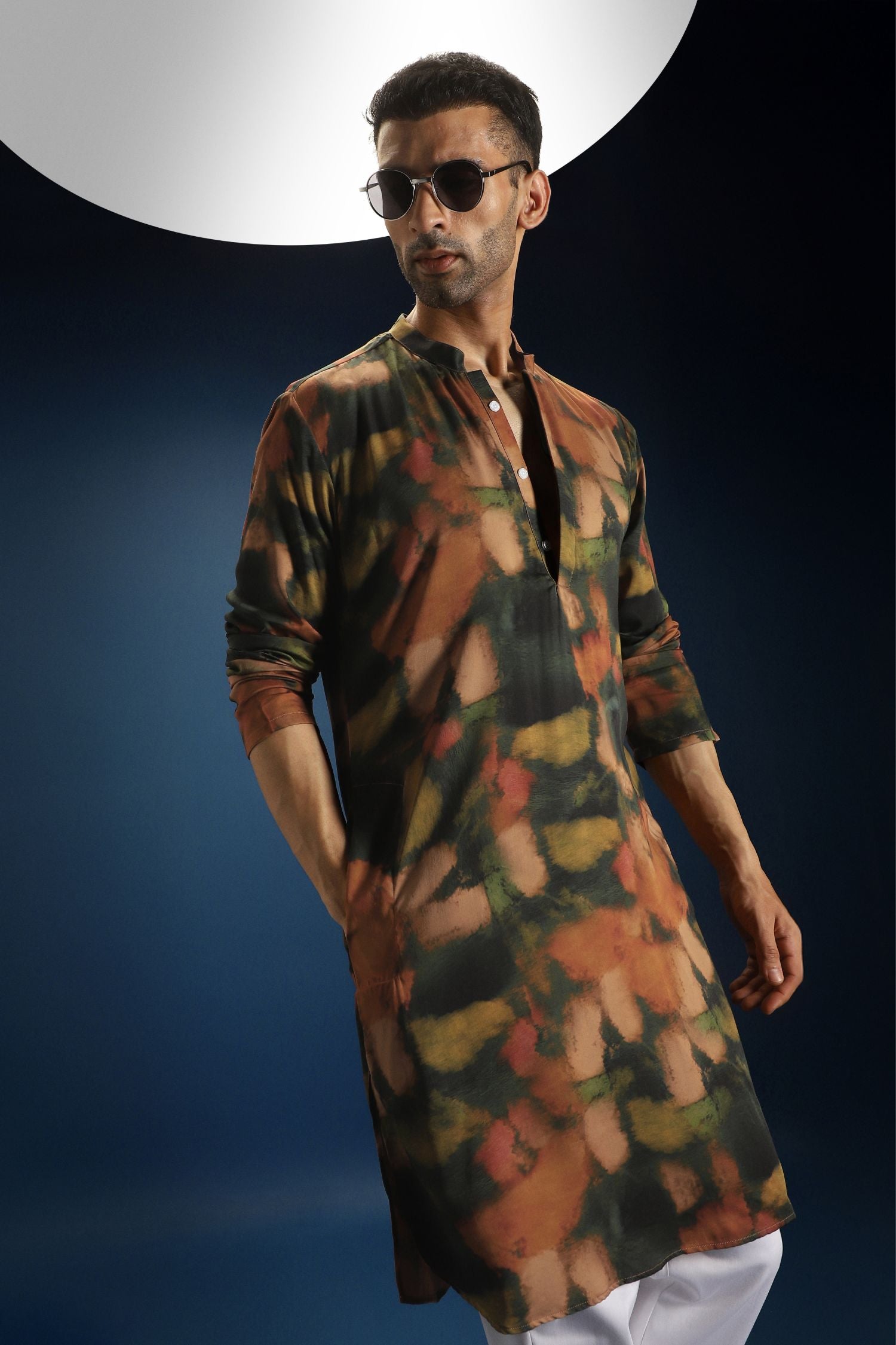 Rust Designer Kurta