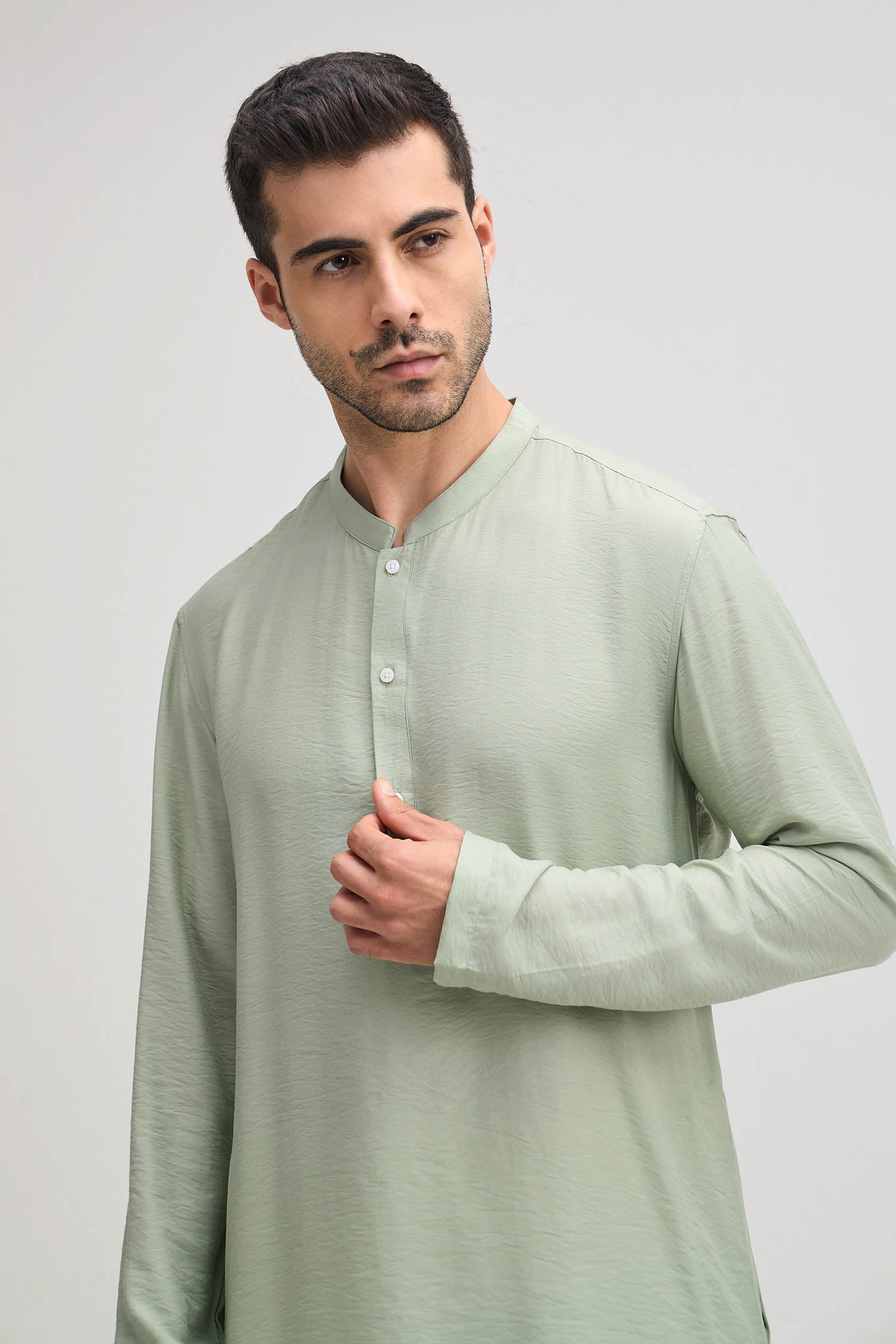 Haryali Hues Kurta  - Pistachio(Green)