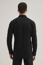 Birdie(Bird)- Hand Embroidered Designer Shirt - Black
