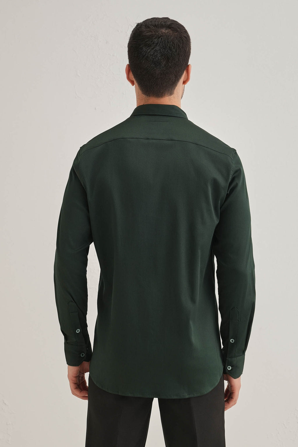 Skeeter(Dragon Fly) Hand Embroidered Designer Shirt - Bottle Green