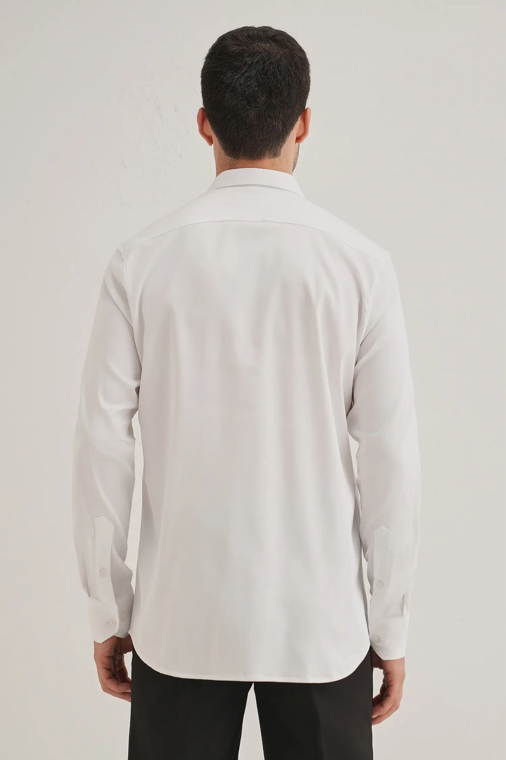 Lips- Hand Embroidered Designer Shirt - White