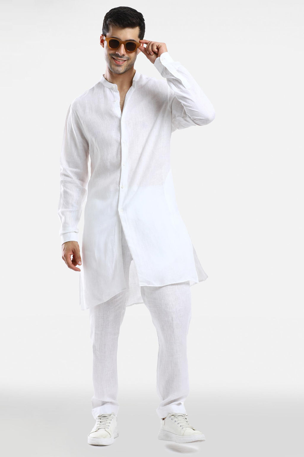 White Linen Kurta