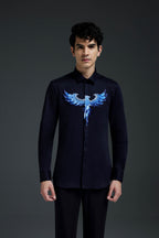 Solara(Pheonix) - Hand Embroidered Designer Shirt