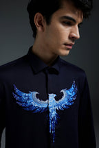 Solara(Pheonix) - Hand Embroidered Designer Shirt