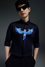 Solara(Pheonix) - Hand Embroidered Designer Shirt