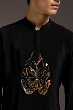 Leaflet - Hand Embroidered Designer Kurta