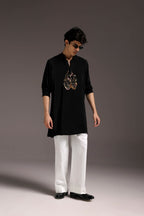 Leaflet - Hand Embroidered Designer Kurta