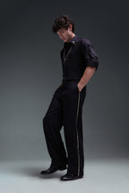 Glisten(Rhinestones) - Hand Embriodered Designer Trouser
