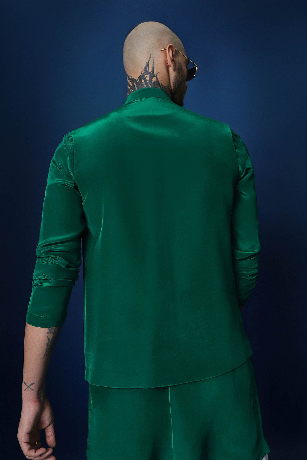 Bee Kiss Bundi Kurta - Green