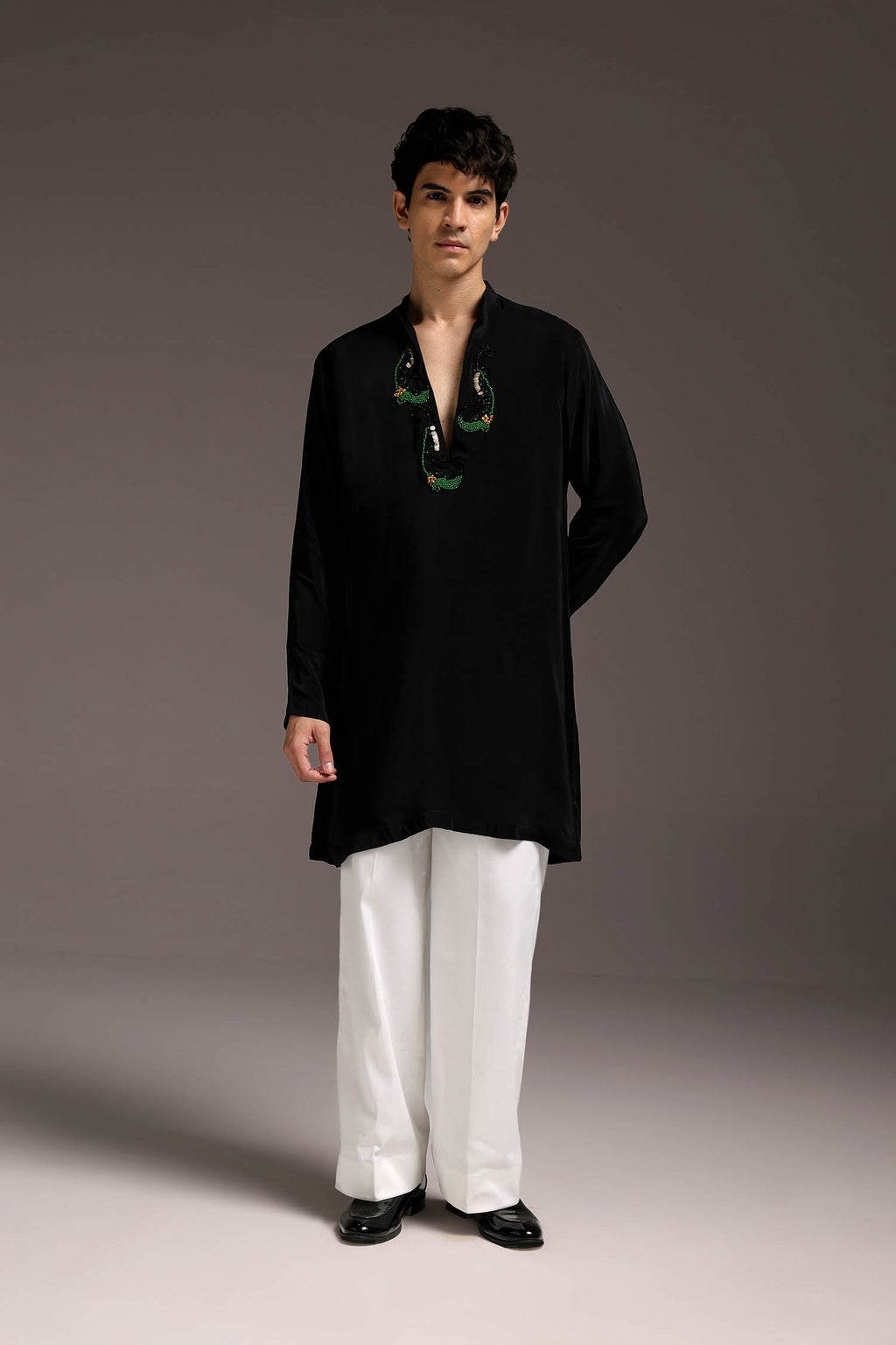 Ambi (Pasiley) - Hand Embroidered Designer Kurta