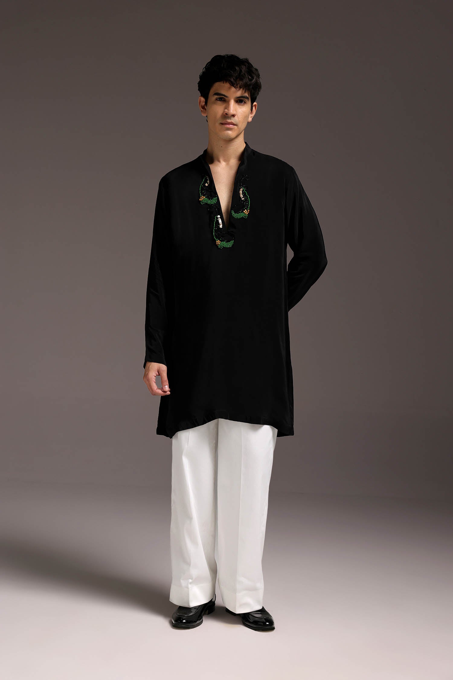 Ambi (Pasiley) - Hand Embroidered Designer Kurta