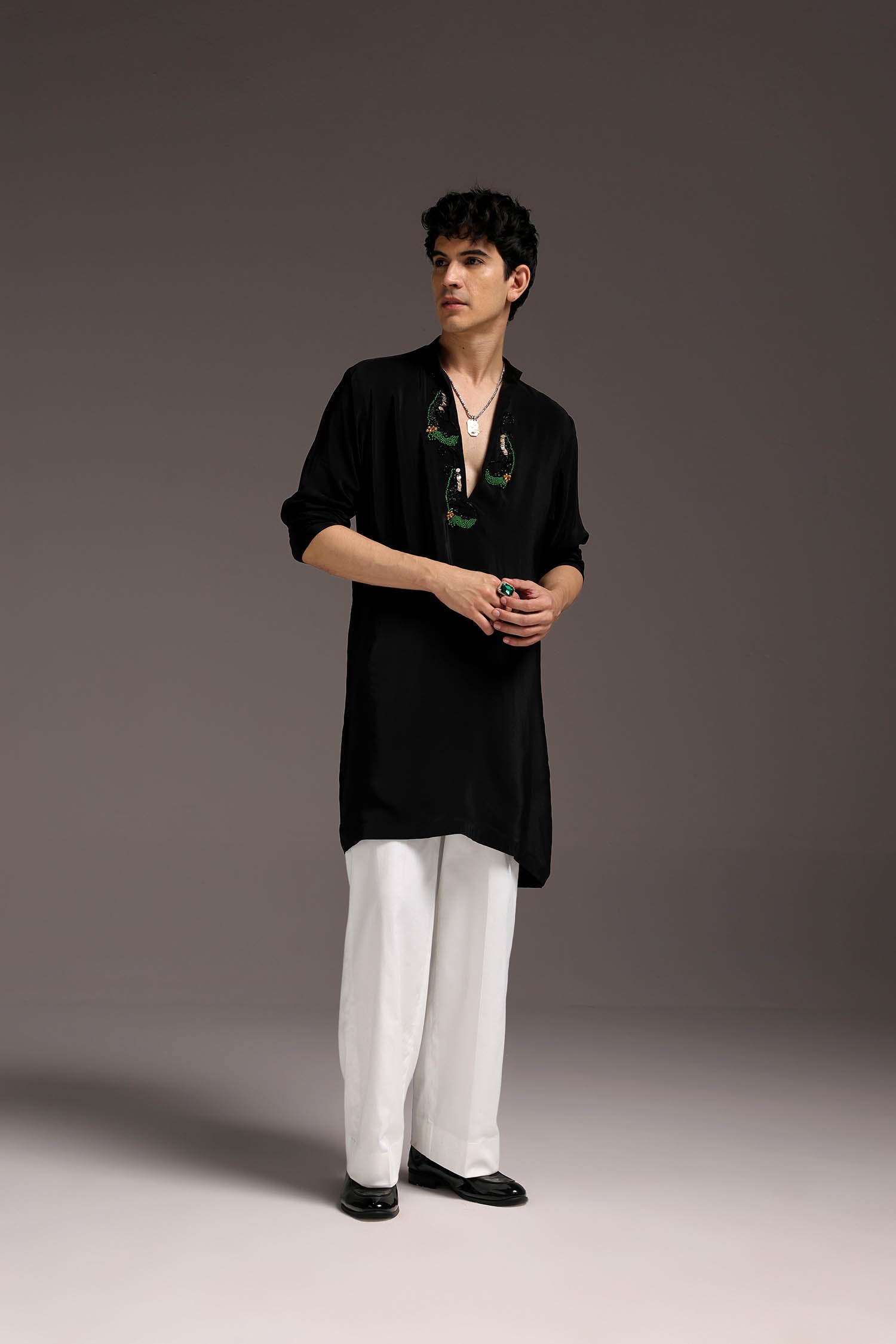 Ambi (Pasiley) - Hand Embroidered Designer Kurta