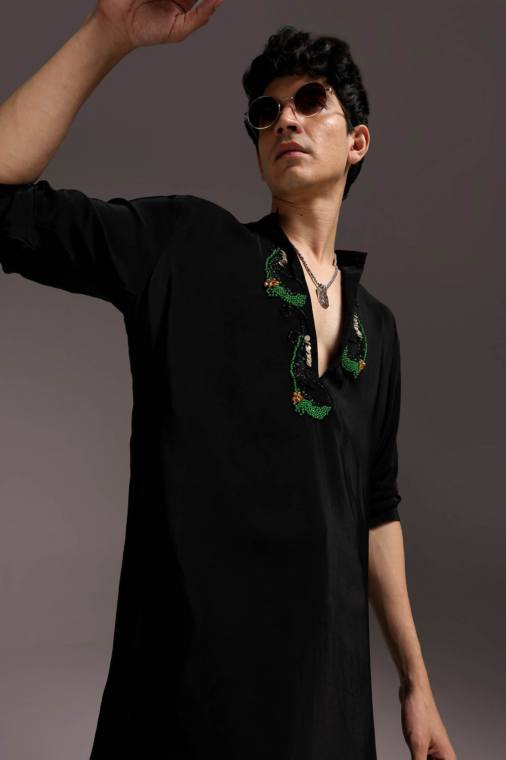 Ambi (Pasiley) - Hand Embroidered Designer Kurta