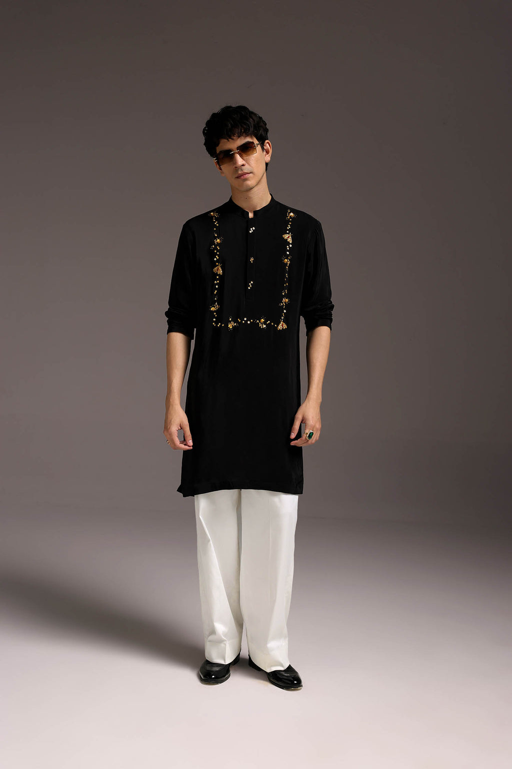 Pollen - Hand Embroidered Designer Kurta
