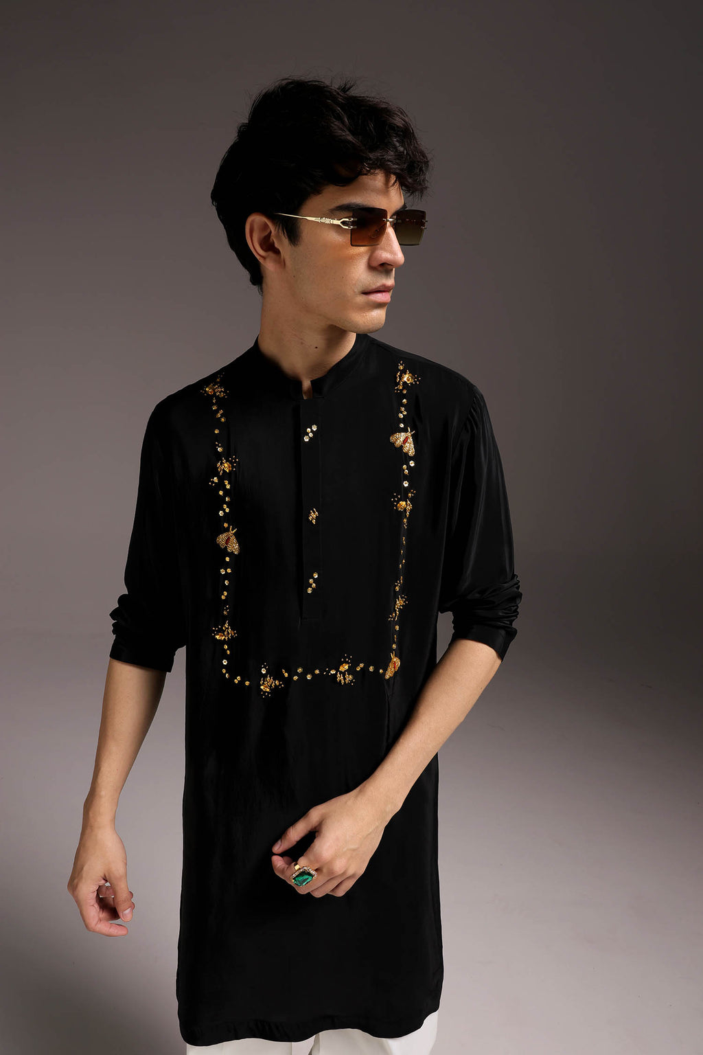 Pollen - Hand Embroidered Designer Kurta