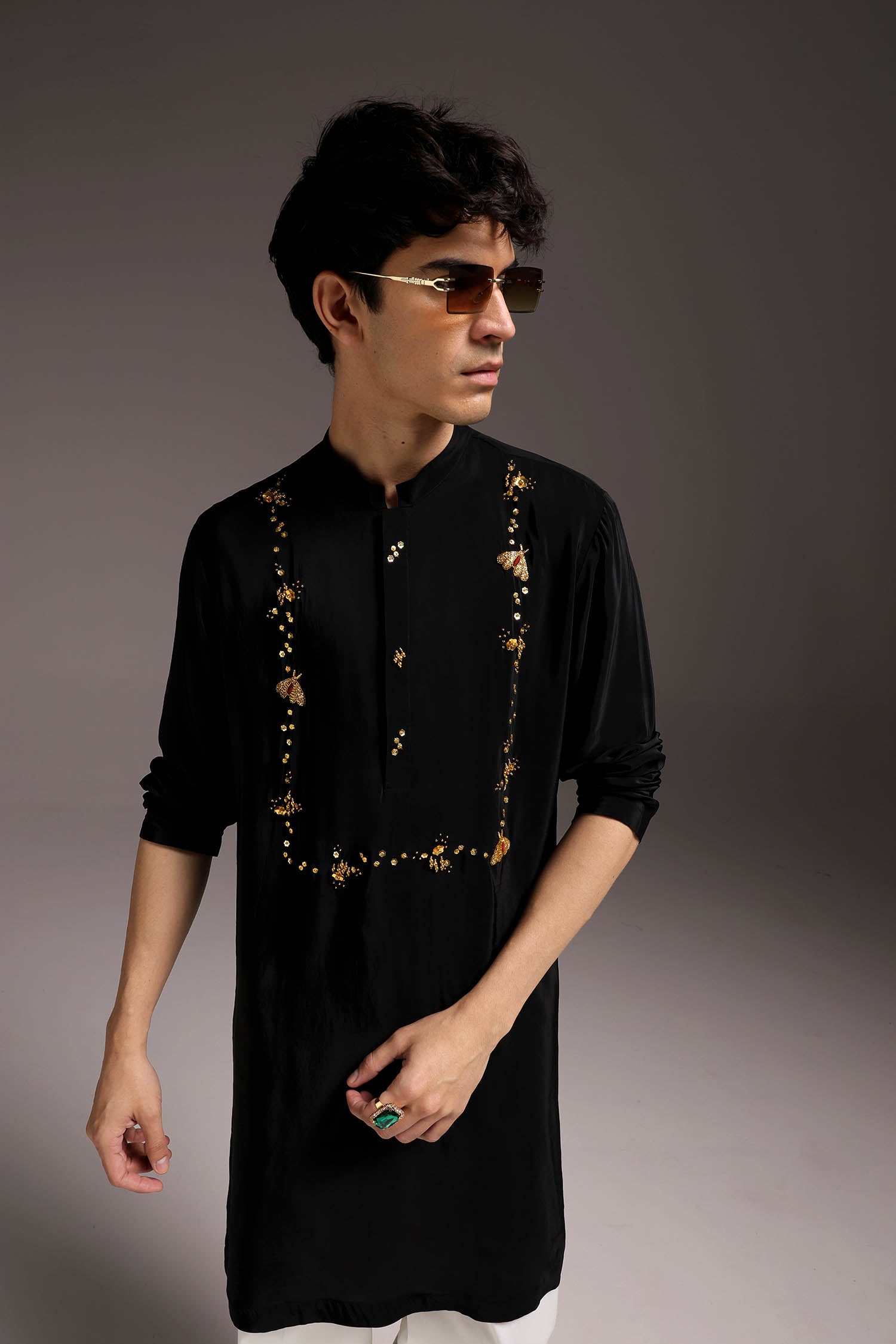 Pollen - Hand Embroidered Designer Kurta