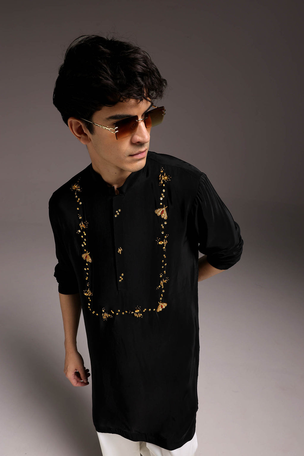 Pollen - Hand Embroidered Designer Kurta