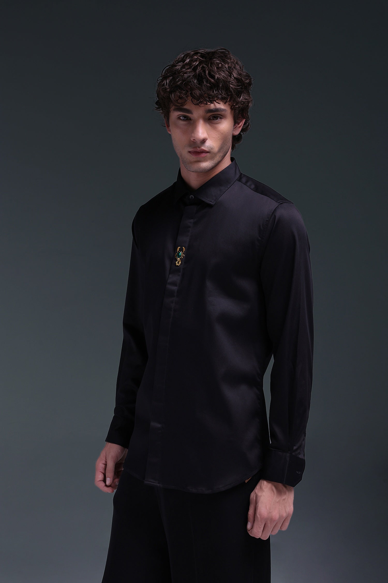 Scourge(Scorpion) - Hand Embroidered Designer Shirt