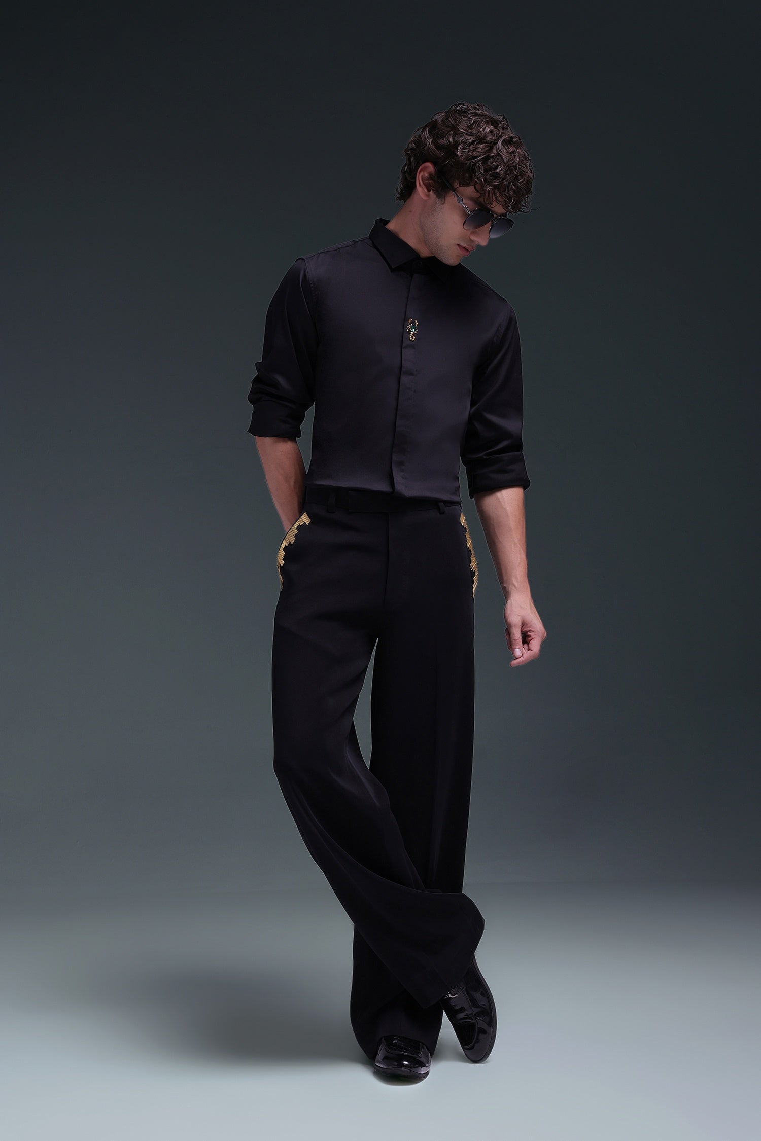 Scourge(Scorpion) - Hand Embroidered Designer Shirt