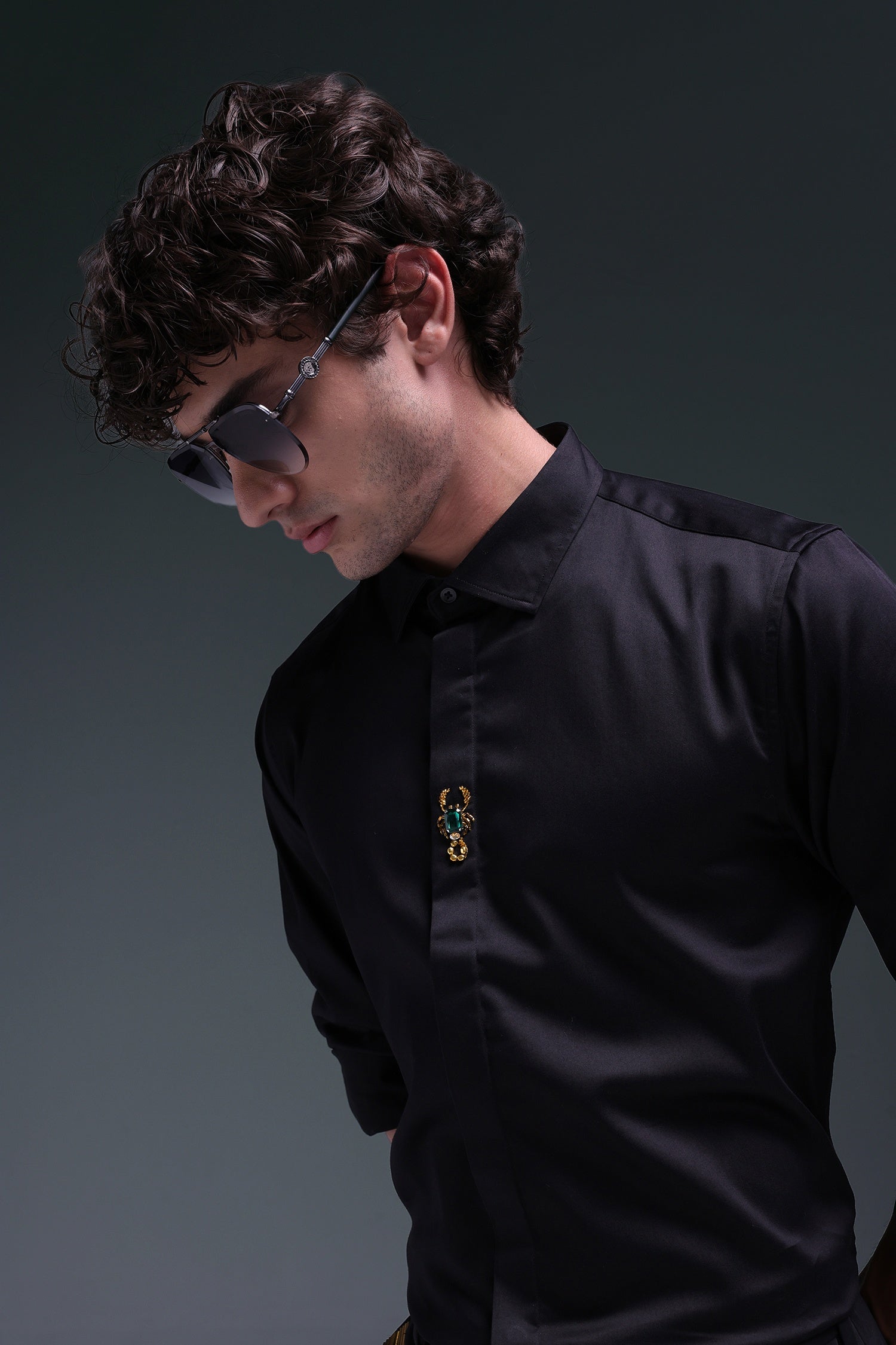 Scourge(Scorpion) - Hand Embroidered Designer Shirt