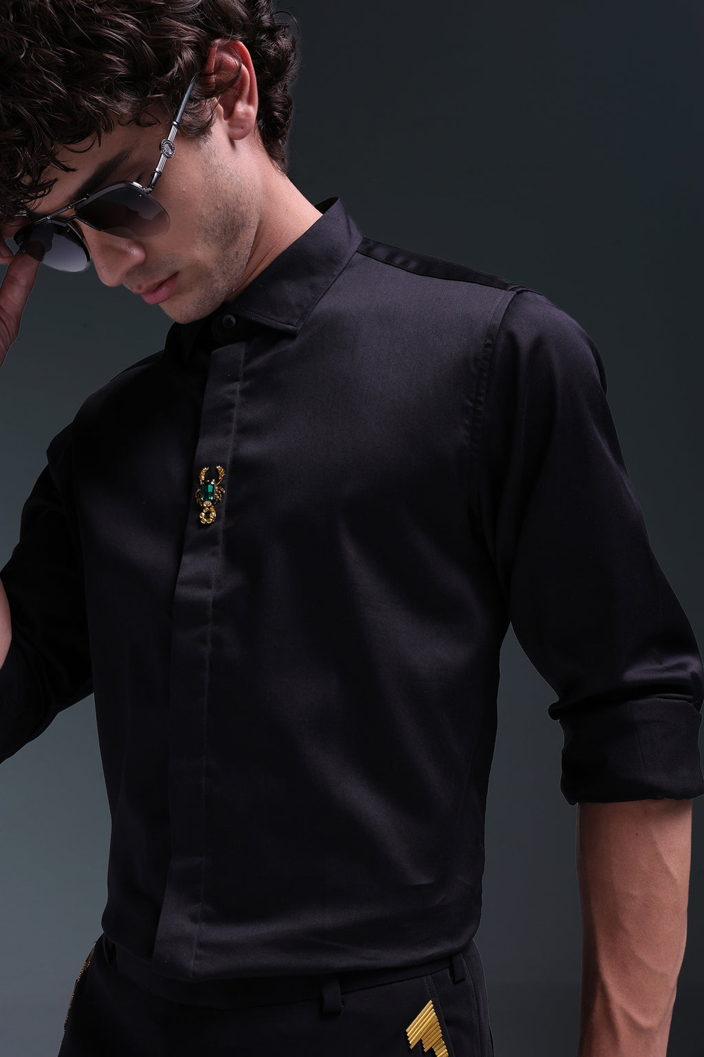 Scourge(Scorpion) - Hand Embroidered Designer Shirt