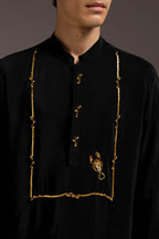 Jagged(Scorpion) - Hand Embroidered Designer Kurta