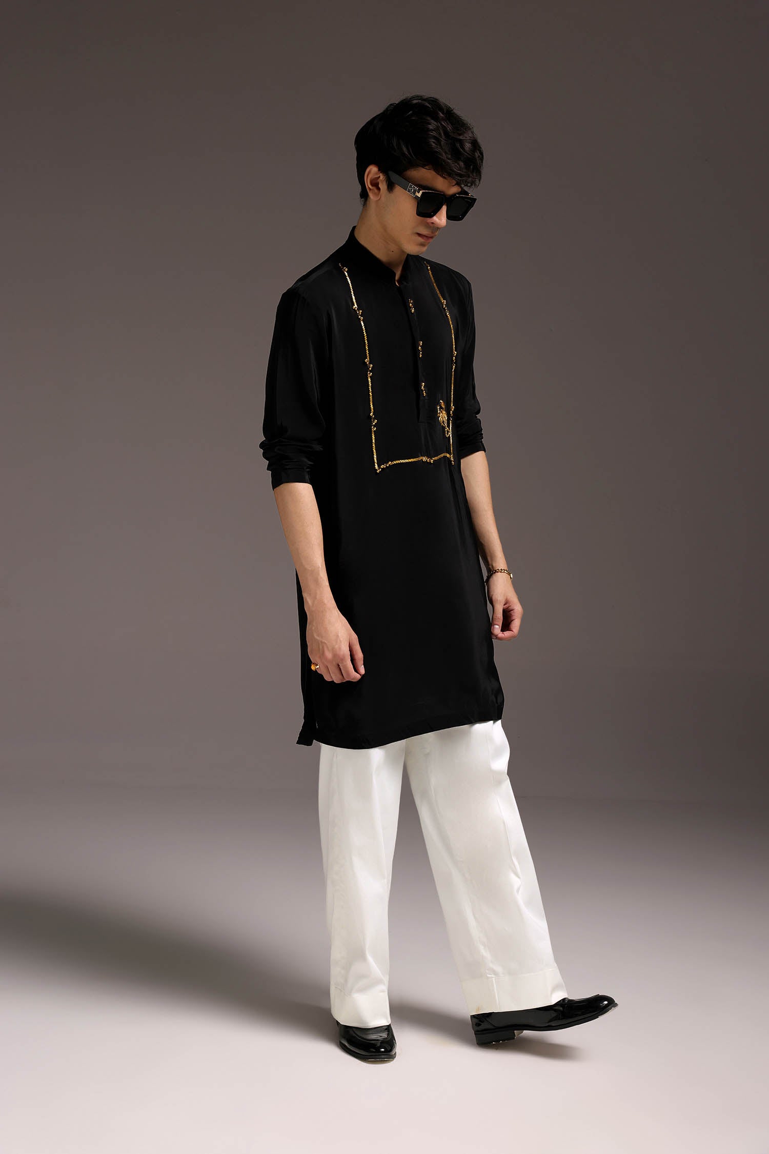 Jagged(Scorpion) - Hand Embroidered Designer Kurta