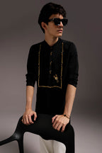Jagged(Scorpion) - Hand Embroidered Designer Kurta