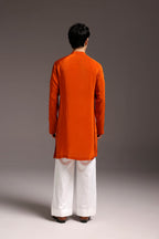 Paisfeather(Paisely) - Hand Embroidered Designer Kurta