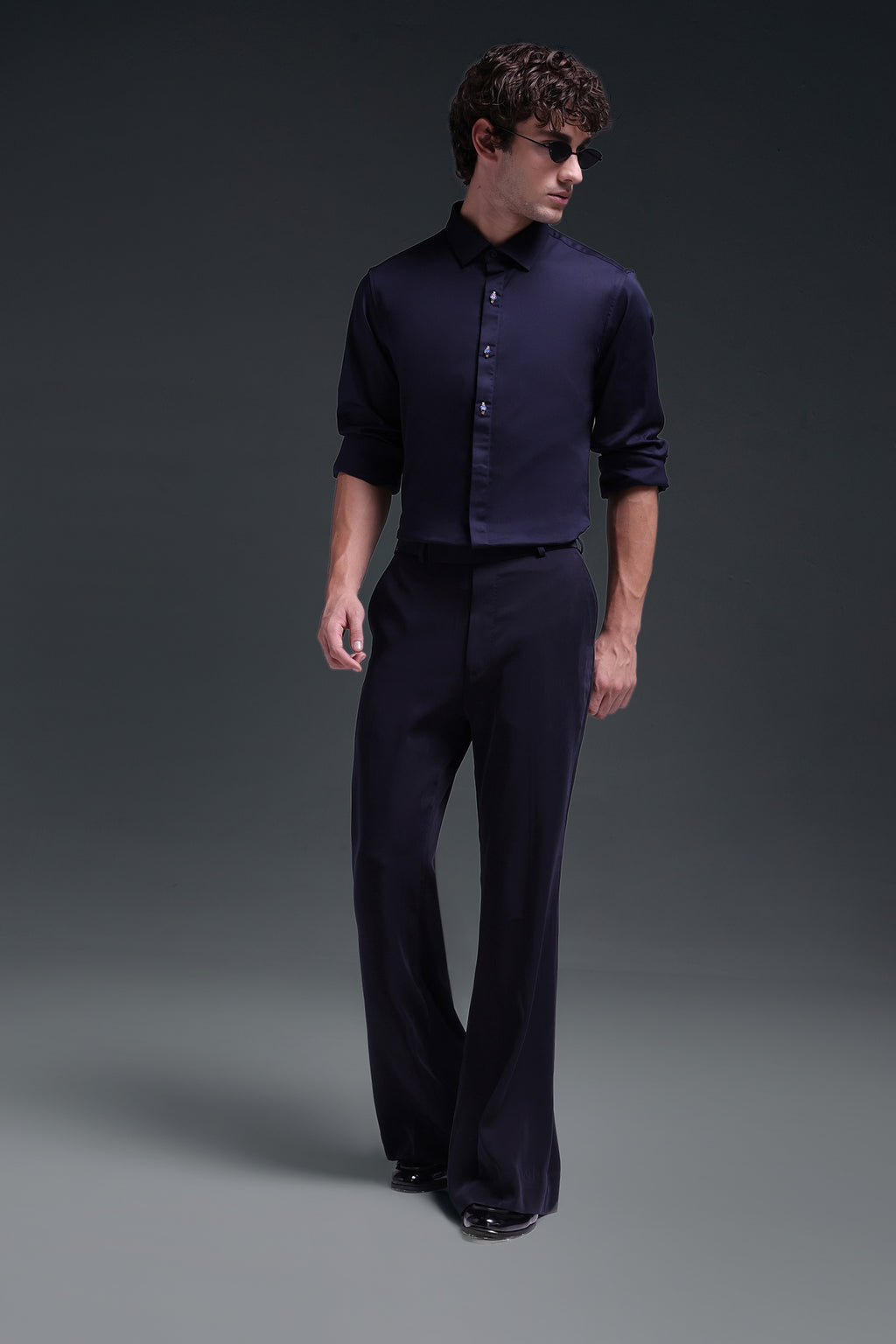 Maeri (Rhinestone) - Hand Embroidered Designer Shirt