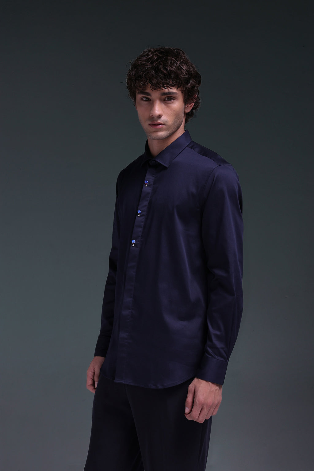 Izel - Hand Embroidered Designer Shirt