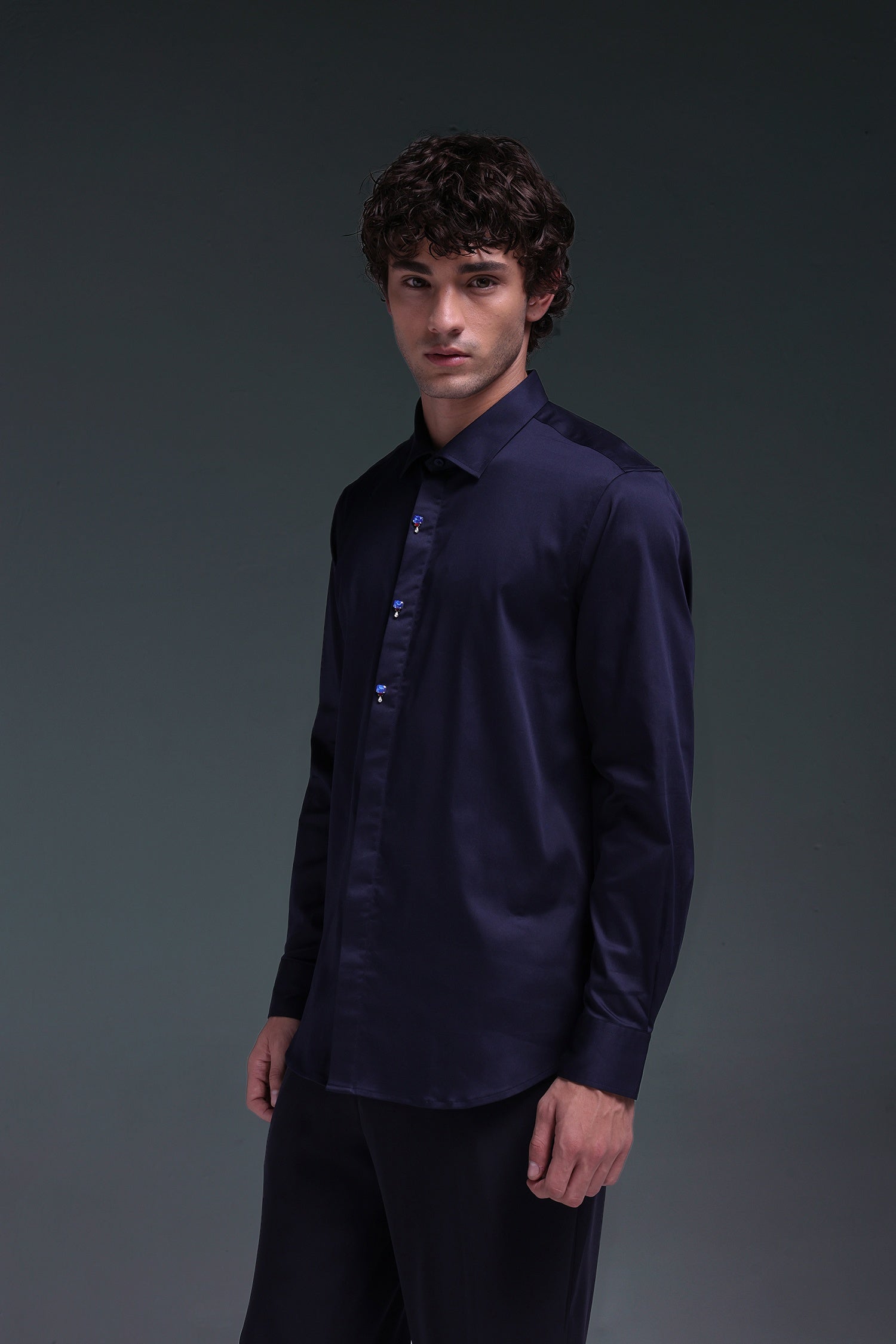 Izel - Hand Embroidered Designer Shirt