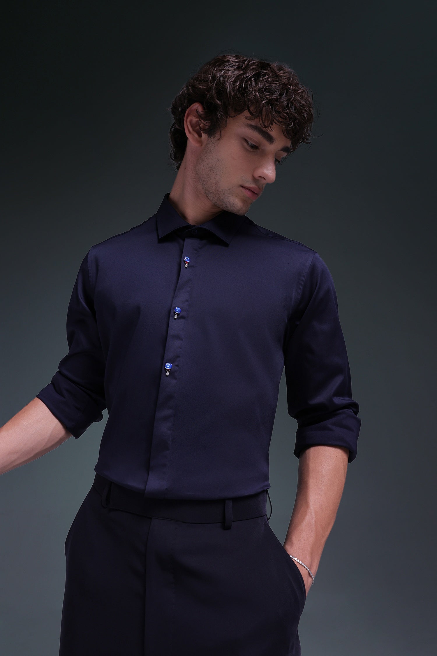 Izel - Hand Embroidered Designer Shirt