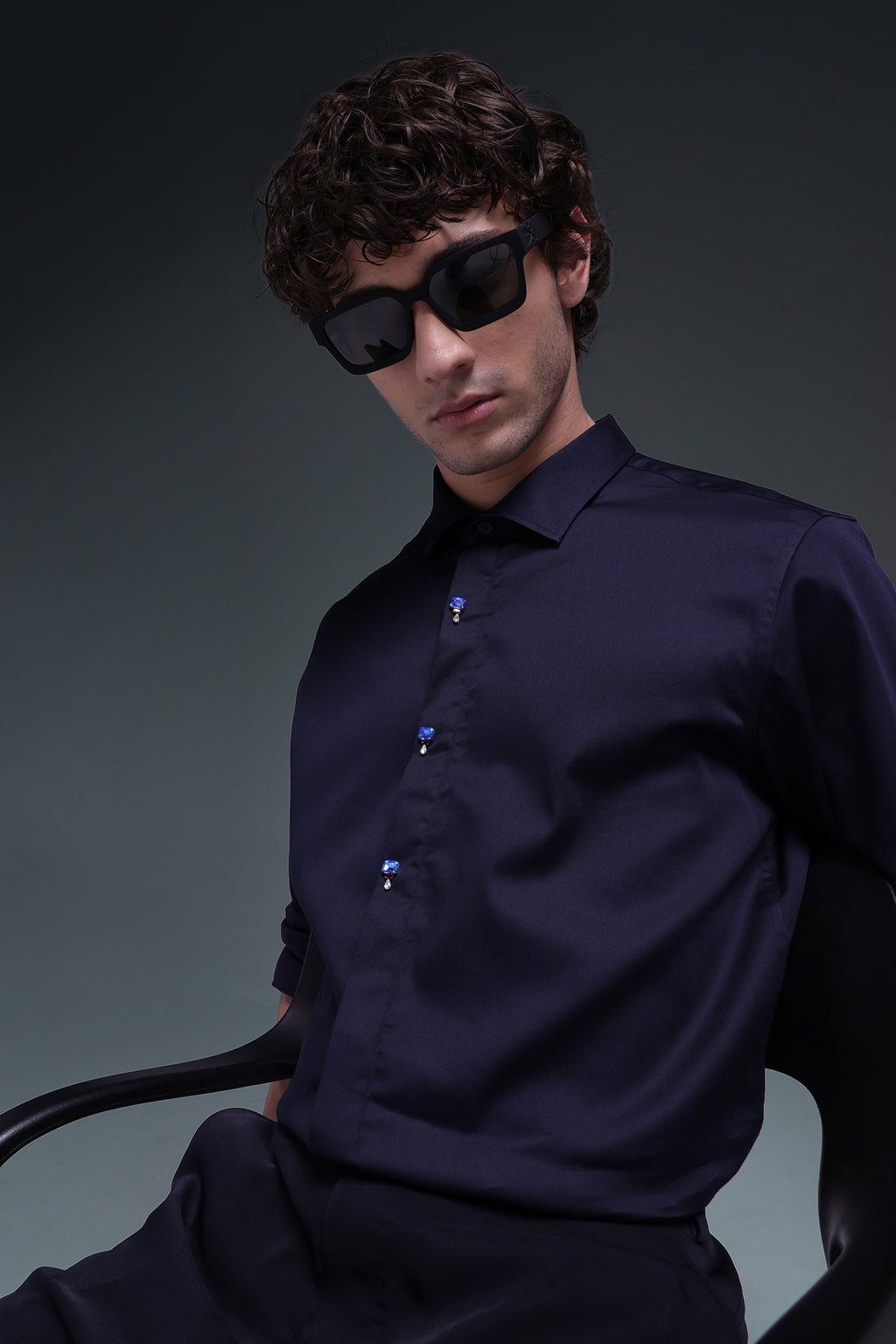 Izel - Hand Embroidered Designer Shirt