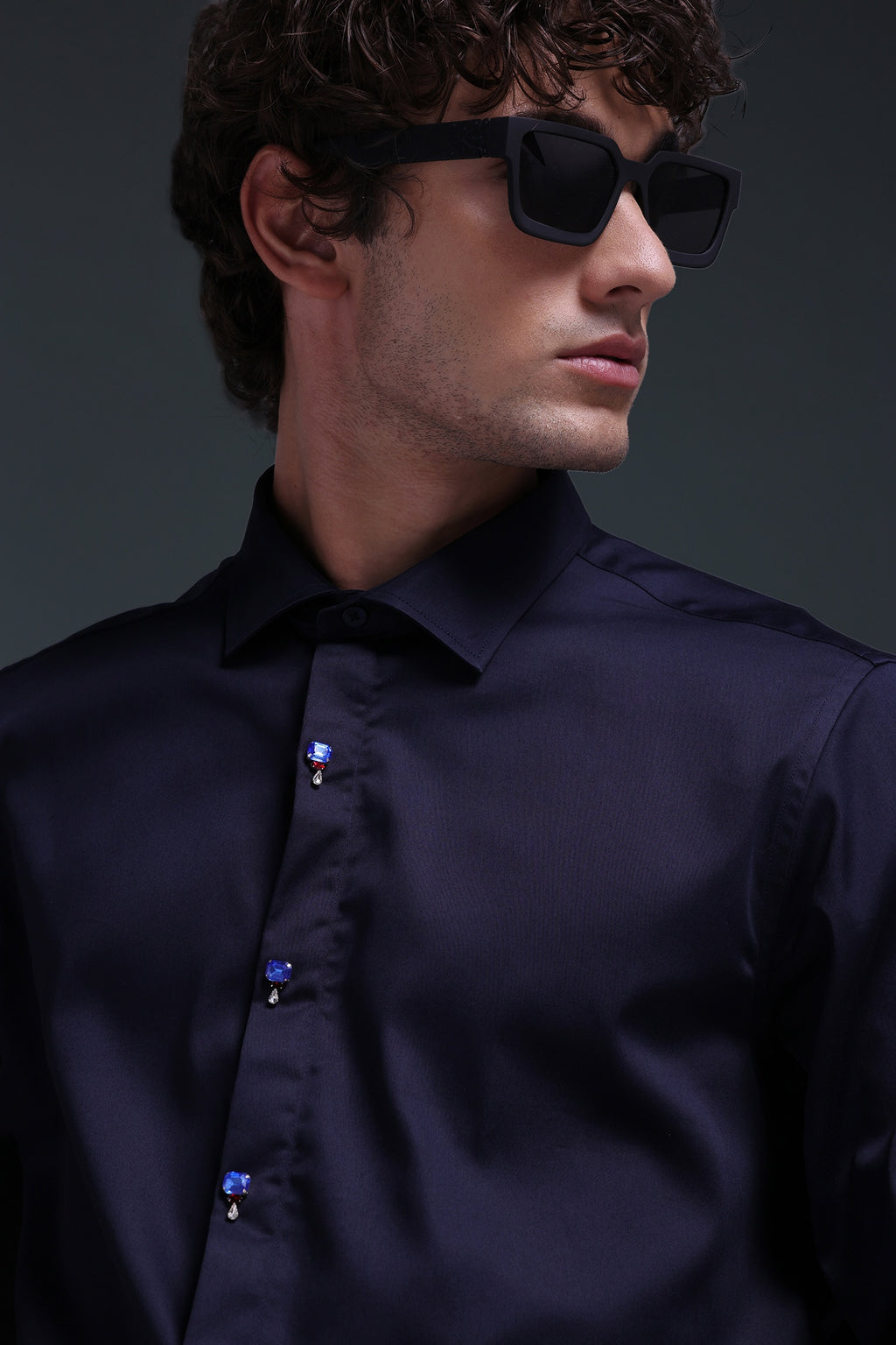 Izel - Hand Embroidered Designer Shirt