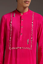 Preen(Parrot) - Hand Embroidered Designer Kurta