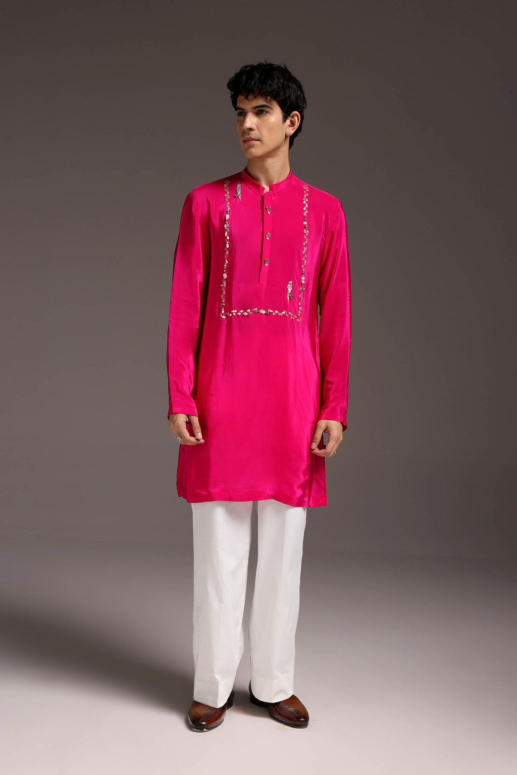 Preen(Parrot) - Hand Embroidered Designer Kurta