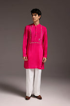 Preen(Parrot) - Hand Embroidered Designer Kurta