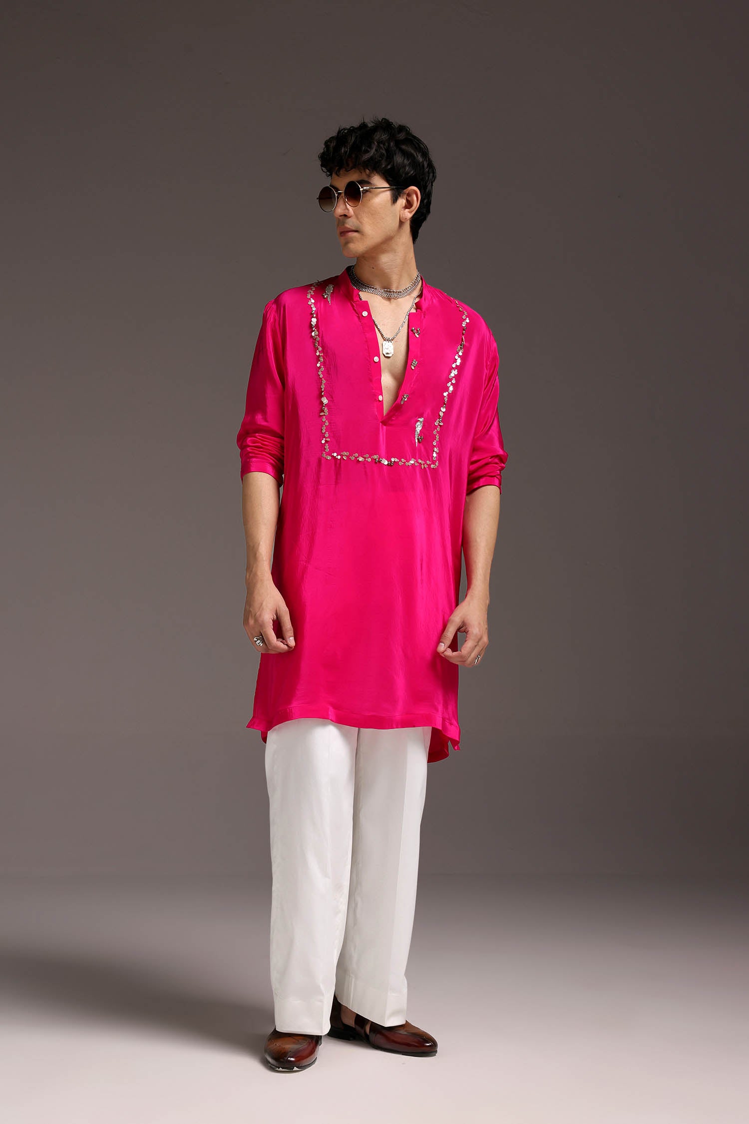 Preen(Parrot) - Hand Embroidered Designer Kurta