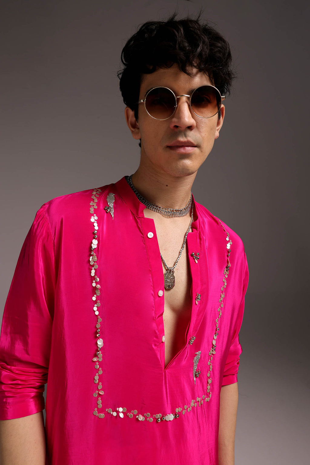 Preen(Parrot) - Hand Embroidered Designer Kurta
