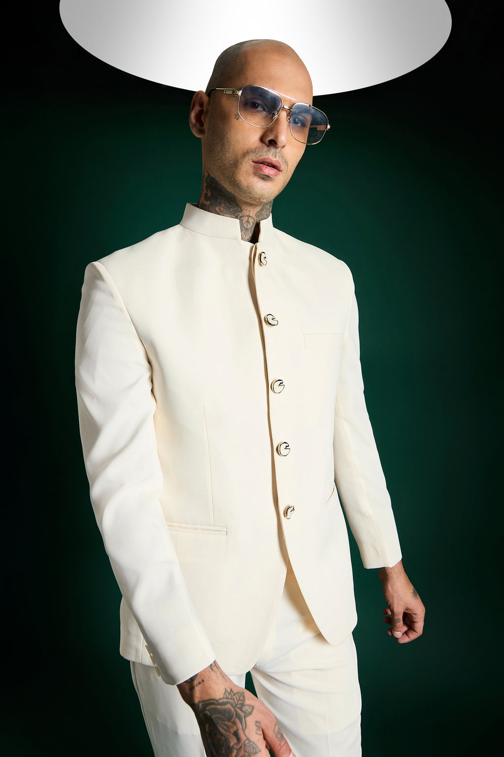 The Highness Bandhgala - Ivory