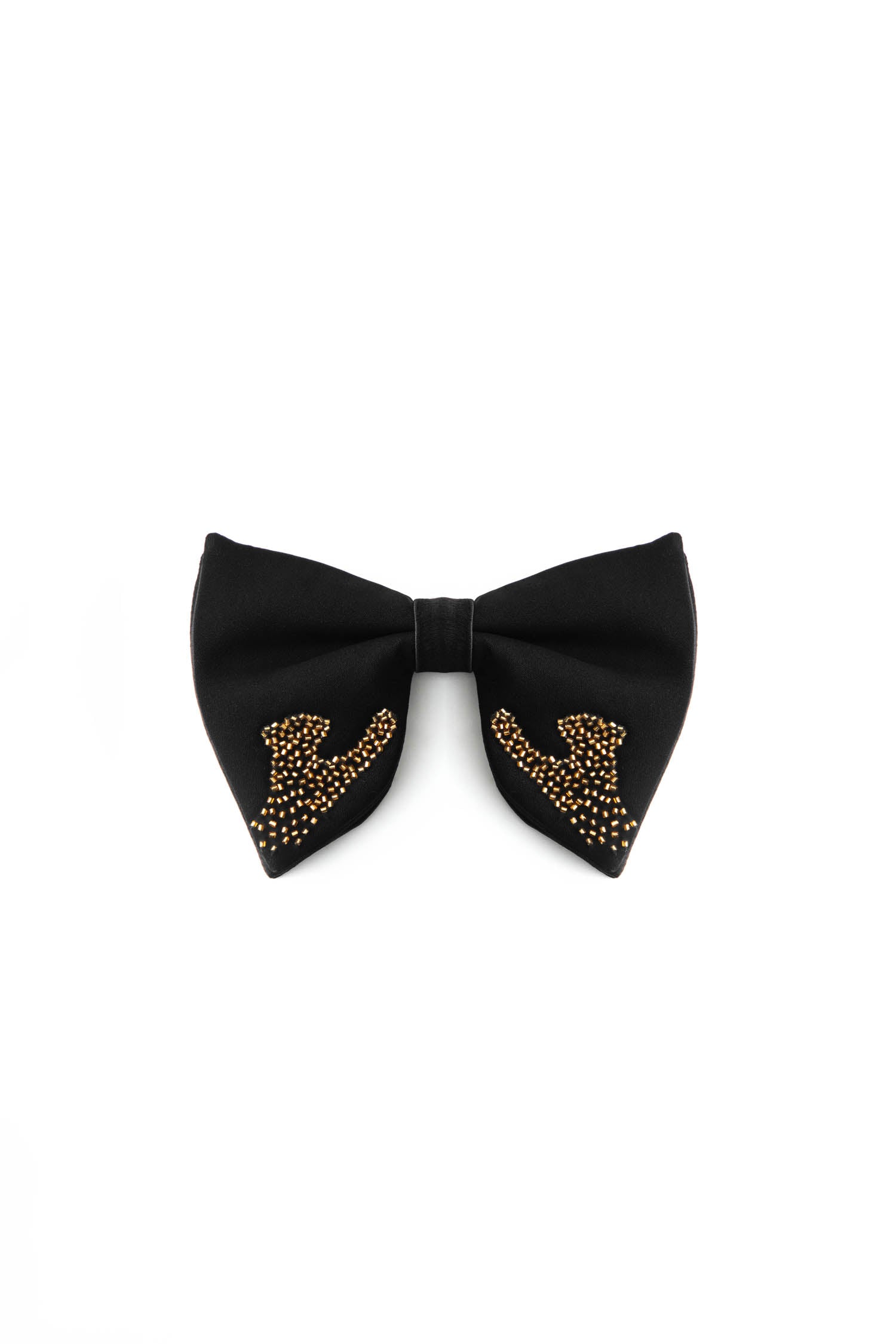 Panther Pounce - Hand Embroidered Designer Bow-Tie
