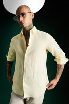 Heart Irish Linen Shirt - Ivory