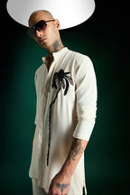 Lei Hand Embroidered Designer Kurta Set - Ivory