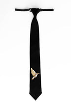 Birdie- Hand Embroidered Designer Tie