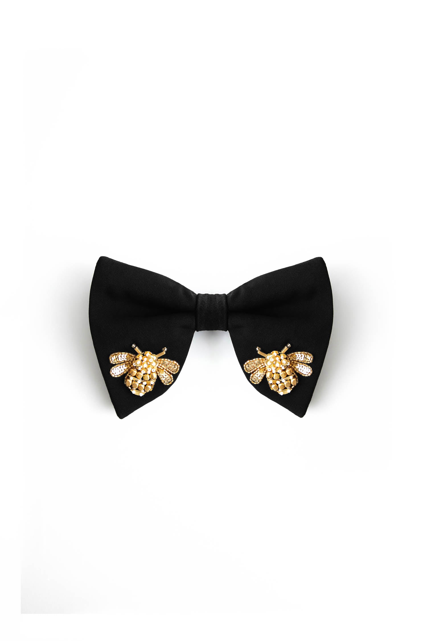 Bumble Bee - Hand Embroidered Designer Bow-Tie
