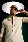 Spade irish Linen Shirt - Beige