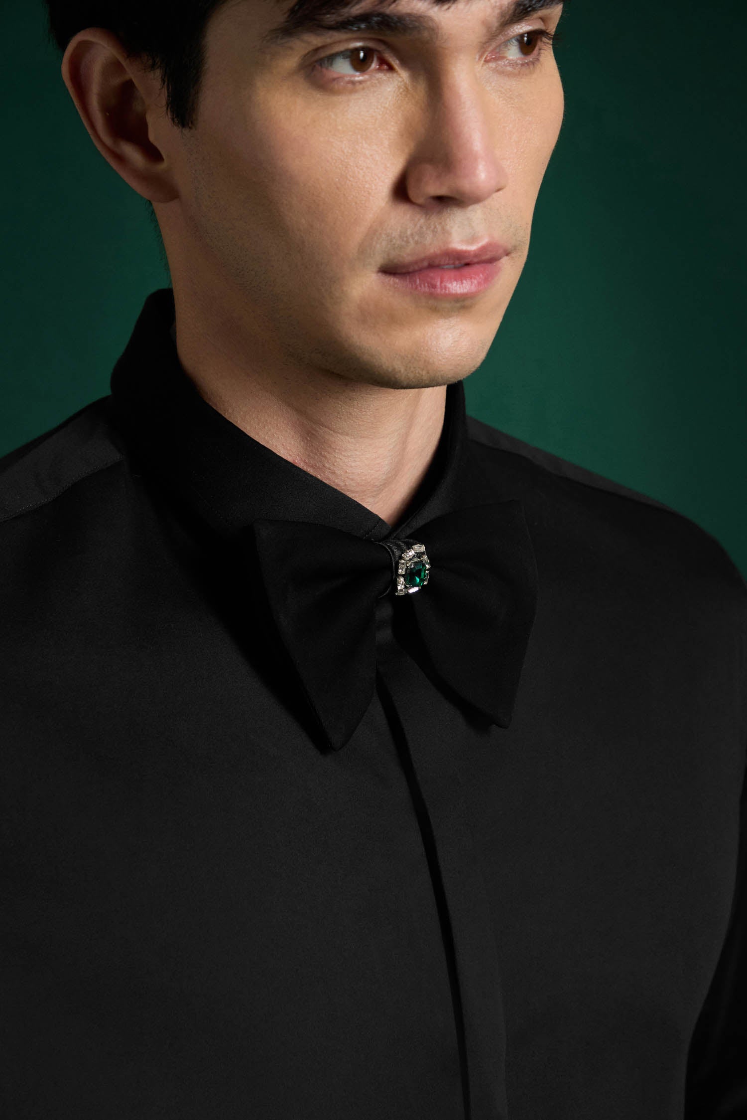 Jade - Hand Embroidered Designer Bow-Tie